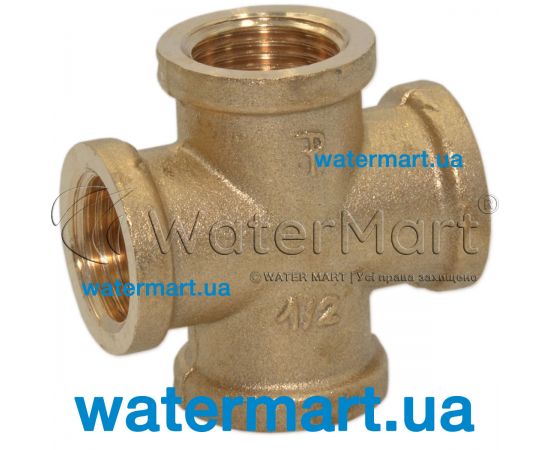 Хрестовина латунна Pattaroni F132 Ø ½" F132R001