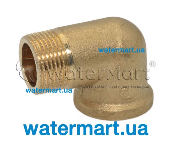 Колено 90° латунное Pattaroni F92 Ø 1½" F92R006