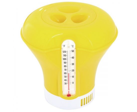 Плавающий дозатор с термометром BestWay 58209 (желтый) Плавающий дозатор с термометром BestWay 58209 (желтый)