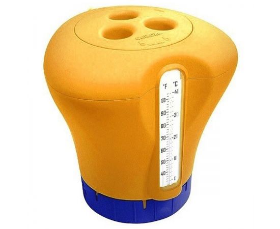 Плавающий дозатор с термометром Kokido K619BU (оранжевый) Плавающий дозатор с термометром Kokido K619BU (оранжевый)