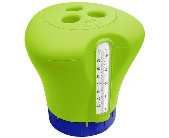 Плавающий дозатор с термометром Kokido K619BU (зелёный) Плавающий дозатор с термометром Kokido K619BU (зелёный)