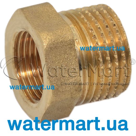 Перехідник латунний (футорка) Pattaroni F593 Ø ½"F x 1"M F593R008