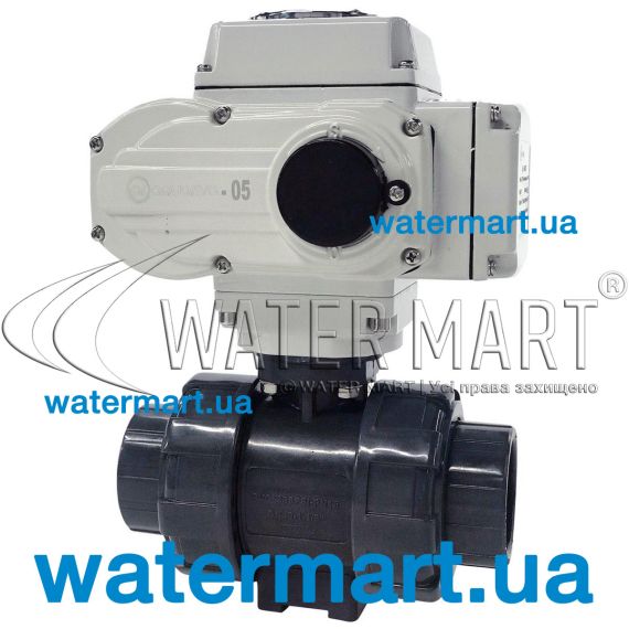Кран шаровый с электроприводом Aquaviva d63 мм