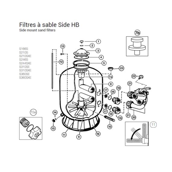 Фільтр Hayward ProSide S0360SXE - 30,0 м³/год, зображення 2