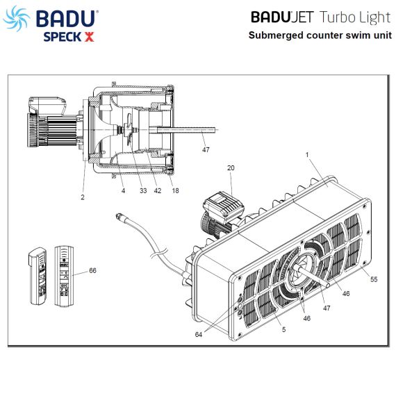 Противоток Speck BADU Jet Turbo Light 232.8300.000 1,1 кВт - 200,0 м³/ч (230 В), изображение 3