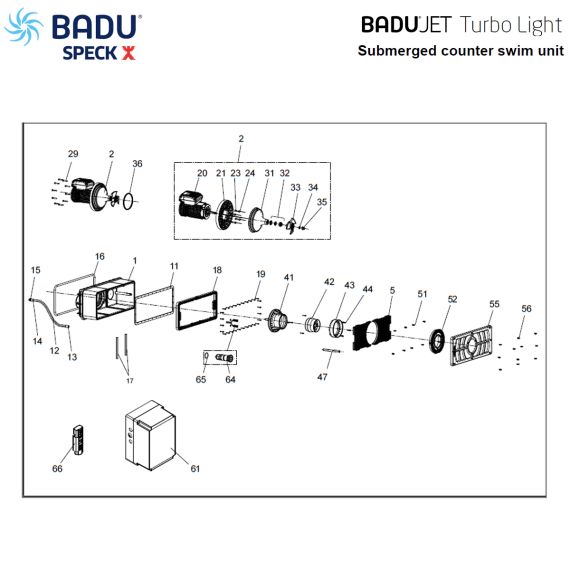 Противоток Speck BADU Jet Turbo Light 232.8300.000 1,1 кВт - 200,0 м³/ч (230 В), изображение 4