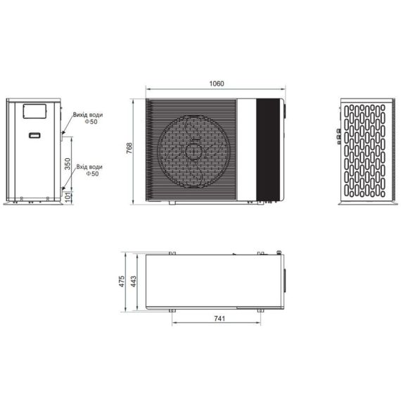 Тепловой насос инверторный Falcon ULTRA PASRW020-P-BP15 Wi-Fi (тепло / холод) - 12,5 кВт