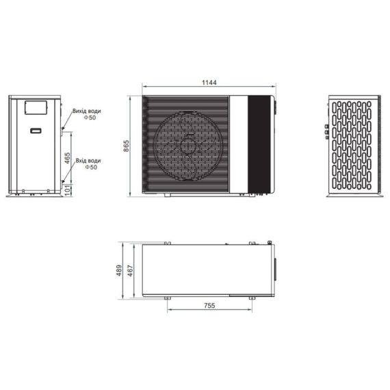 Тепловой насос инверторный Falcon ULTRA PASRW070-P-BP15 Wi-Fi (тепло / холод) - 32,0 кВт