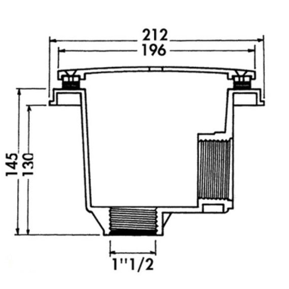 Донний трап Hayward 3255PAK2 під лайнер (комплект: 2 шт.)