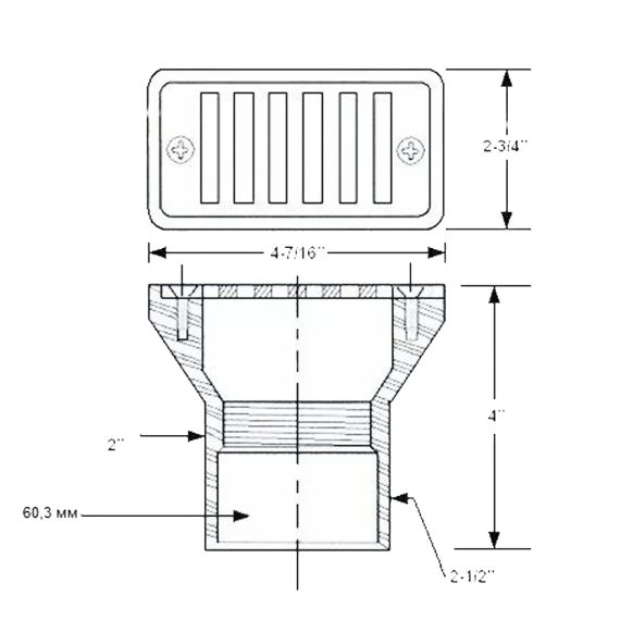 Форсунка для перелива Hayward SP1019