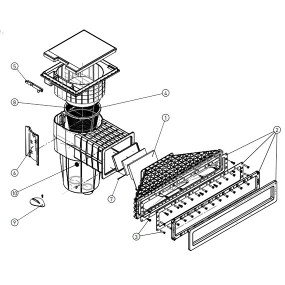 Скиммер Hayward X-Pro 600 X600CW под бетон, изображение 2