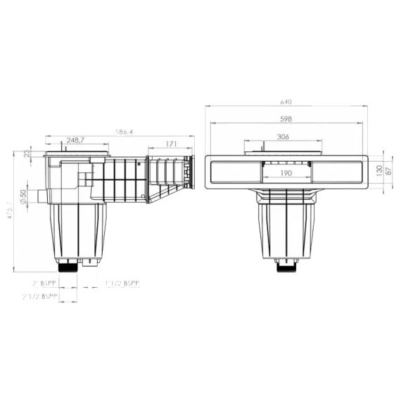 Скиммер Hayward X-Pro 600 X600LSA под лайнер