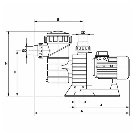 Насос AstralPool / Fluidra MAXIM 08004 (230 / 400 В) - 67,0 м³/год, зображення 5