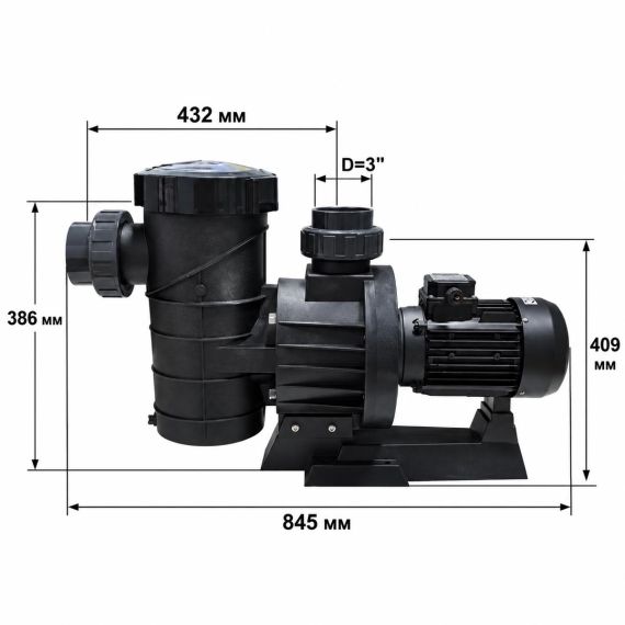 Насос AstralPool / Fluidra MAXIM 08004 (230 / 400 В) - 67,0 м³/год, зображення 3