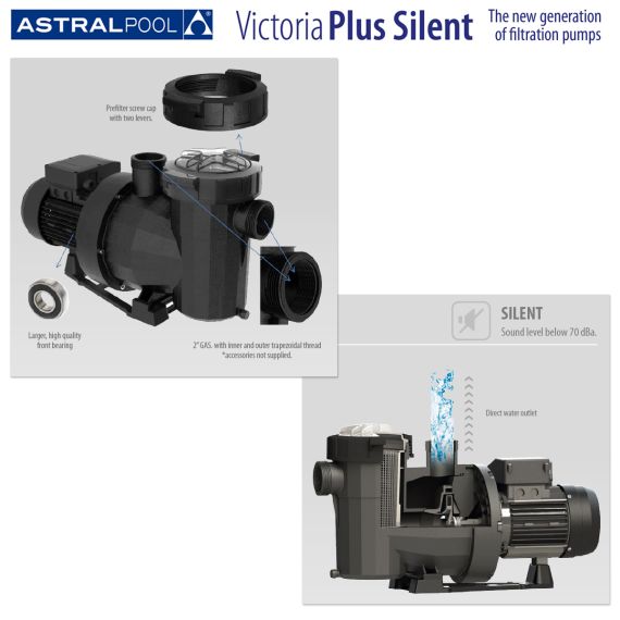 Насос AstralPool / Fluidra Victoria Plus Silent 65558 (230 / 400 В) - 10,0 м³/год, зображення 5