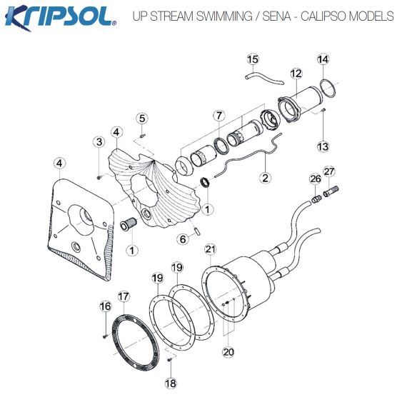 ​​Комплект закладних Kripsol Sena JS1+JSL2 (062100001001) - схема