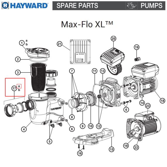 Гайка накидная насоса Hayward Max-Flo XL (SP2700UNKIT50) - схема