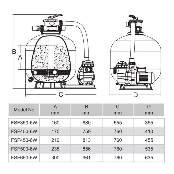 Фильтр Emaux FSF450-SS075