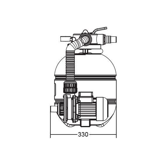 Чертеж фильтра Emaux FSP300