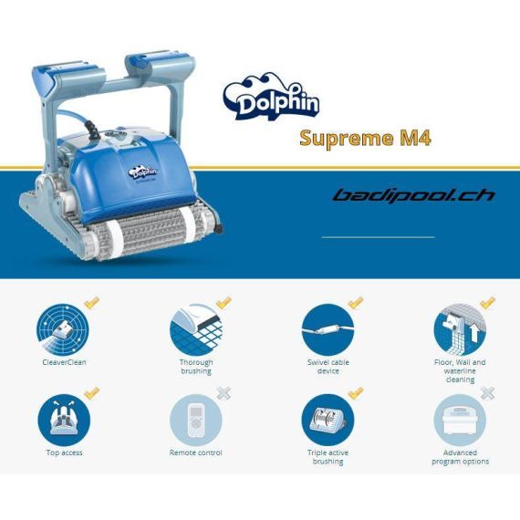 Преимущества Maytronics Dolphin Supreme M4