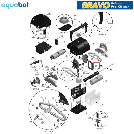 ​FLOAT FOR MOTOR AquaBot Bravo ​| PP0005000 - схема