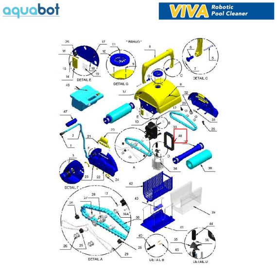 ​FLOAT FOR MOTOR AquaBot Viva ​| PP0005000 - схема