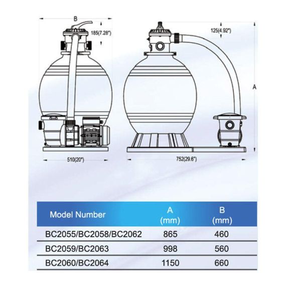 Чертеж фильтра  Bridge TOP BC2063