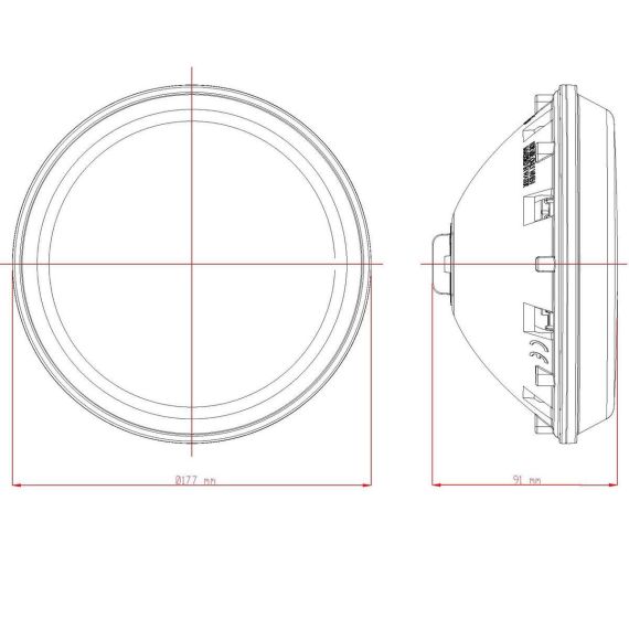 Габариты лампы RGB DMX LumiPlus PAR56 2.0