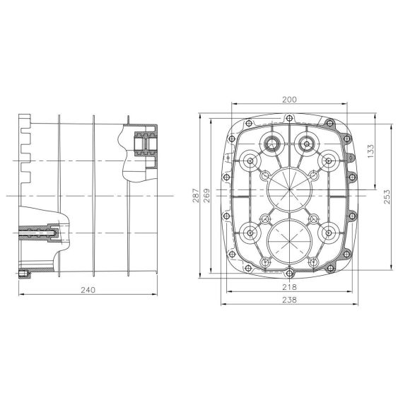 Размеры закладной AstralPool 11502