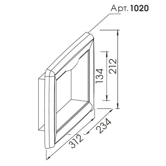 Рамка MTS 1020 для скиммера