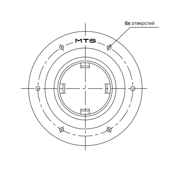 Закладной элемент MTS 36247 - сечение