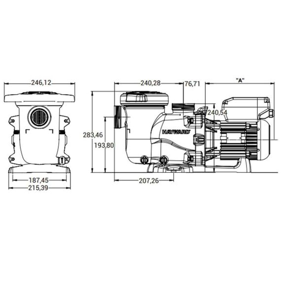 Параметры насоса Hayward SP2310VSTD MAXFLOXL