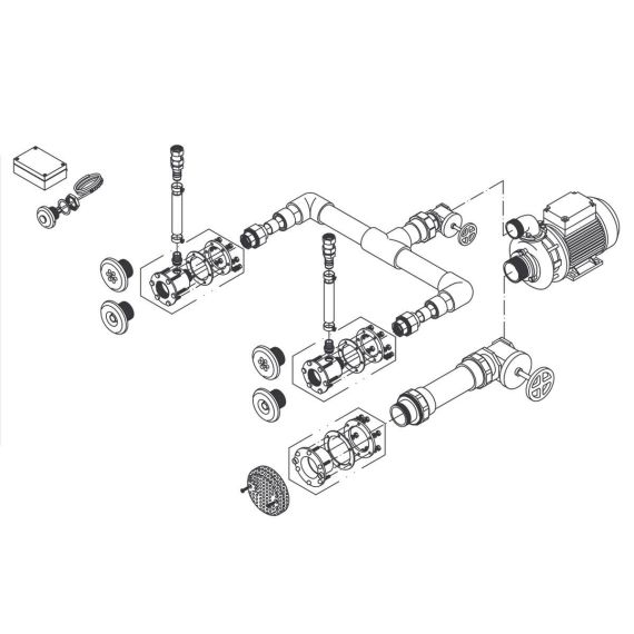 Закладные для стенового гидромассажа Fitstar Standard 8696050