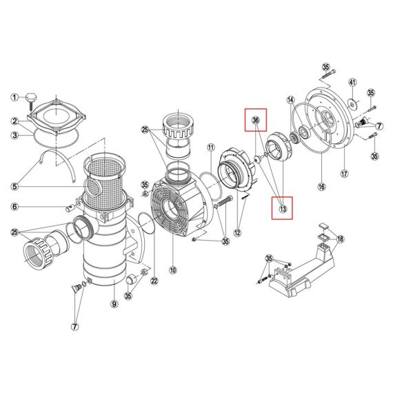 Крыльчатка насоса Kripsol KAN/KT 12 RBH0007.24R - схема