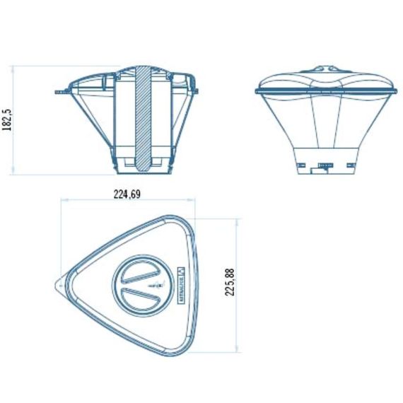 Габариты плавающего дозатора AstralPool Shark 36620