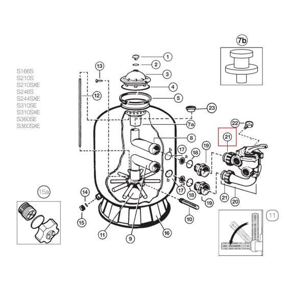 ​Уплотнительное Hayward SX200Z4PAK2 - схема