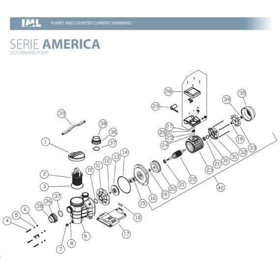 Насос IML America SA-100-T - комплектация