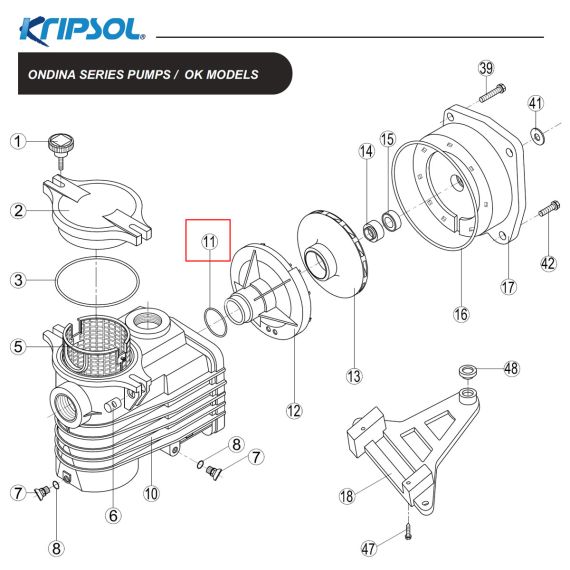 ​Уплотнительное кольцо Kripsol RPUM0011.01R - схема
