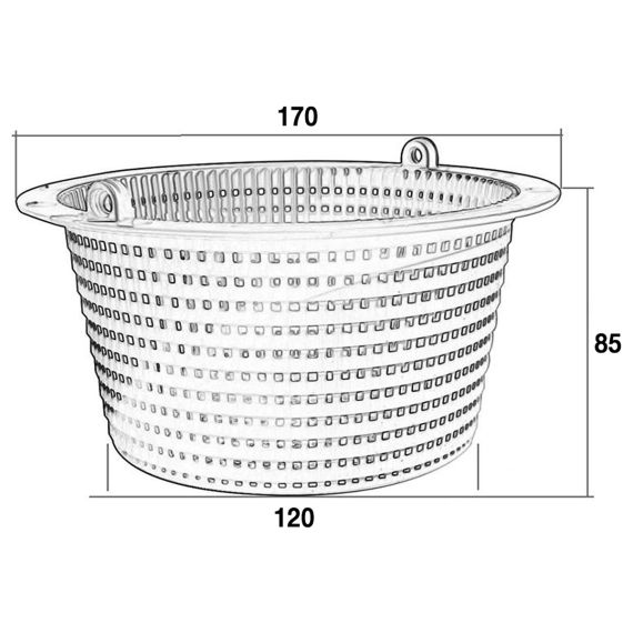 ​Корзина скиммера Emaux 89150201/89150101 - размеры