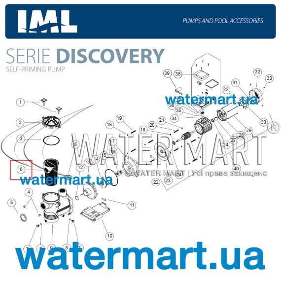 ​Корзина префильтра IML Discovery (HD018020) - схема