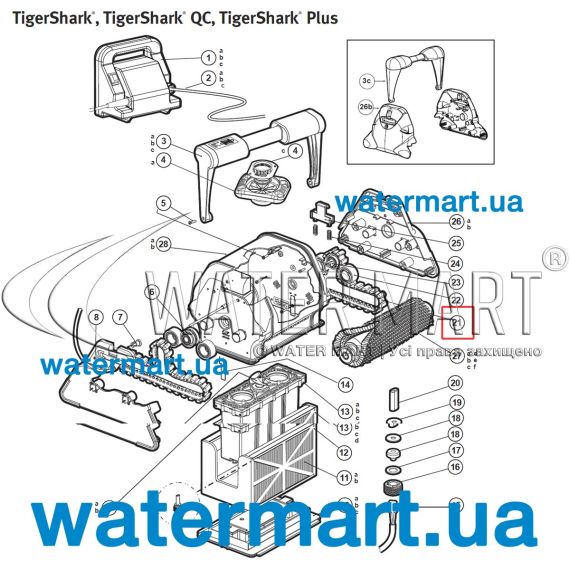Ремень приводной Hayward TigerShark (RCX23002) - схема