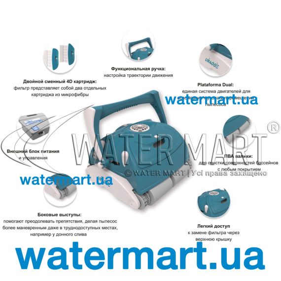 Робот-пылесос для очистки бассейна Aquabot UR400