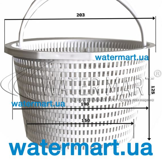 Корзина скиммера AstralPool 17,5L (4402010504) - размеры