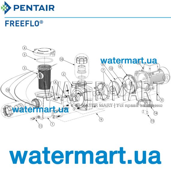 Насос Pentair FREEFLO FFL-071 - схема