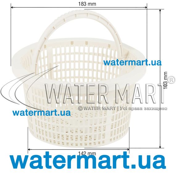 Корзина скиммера Aquant SKM-002 - размеры