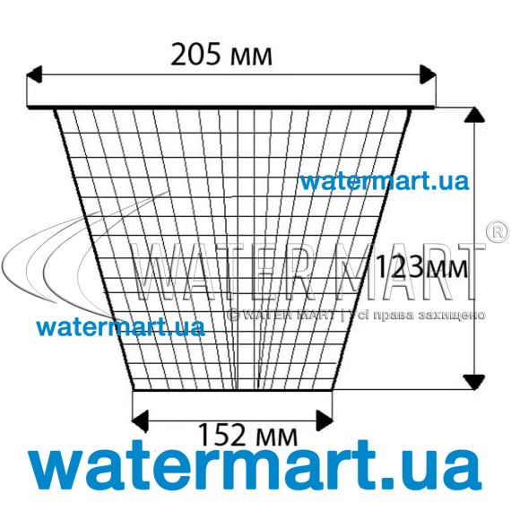 Корзина скиммера Vagner Pool VA 17,5L (IE01206) - размеры