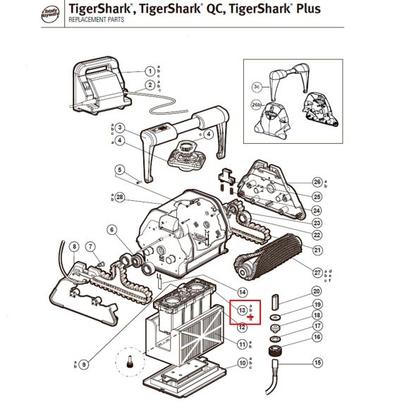 ​Мотор пылесоса Hayward TigerShark (RCX41000DC) - схема