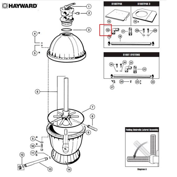 ​Адаптер до фільтра Hayward (SPX1105Z4)  - схема