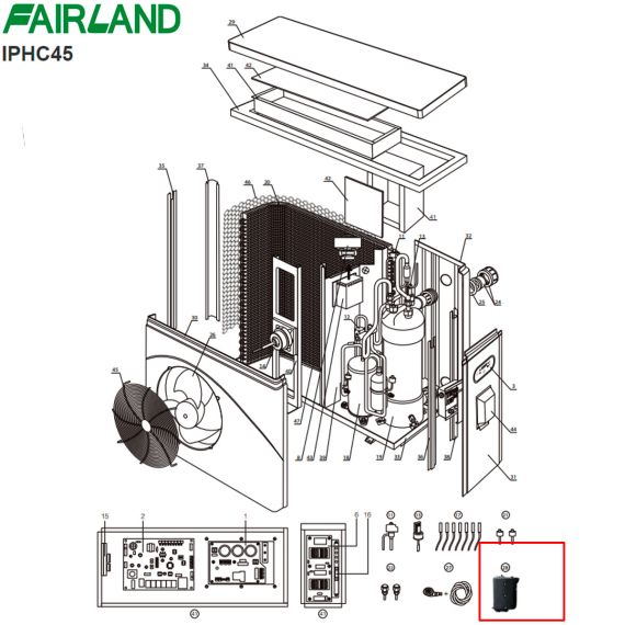 ​Изолятор компрессора к Fairland IPHC45 (004040210000) - схема