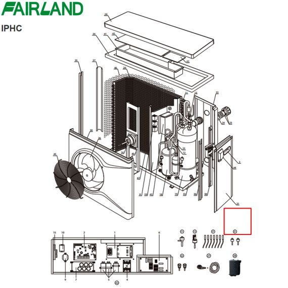 Реле высокого/низкого давления теплового насоса Fairland IPHC/THP/DH - схема